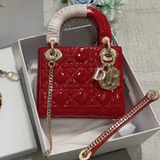 mini lady 17 red patent calfskin