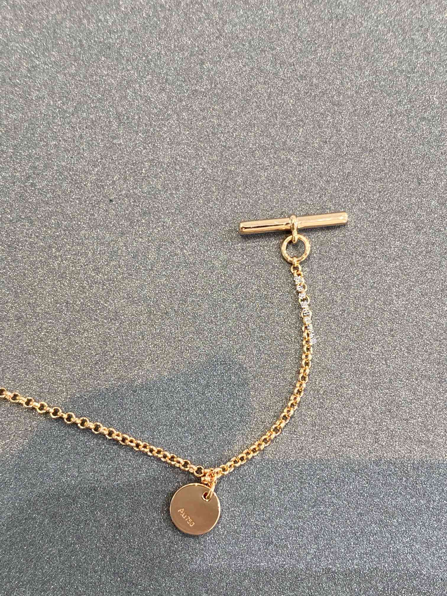 H Classic Gold Coin Bracelet