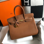 HM BIRKIN 35CM BAG BROWN TOGO GOLD HARDWARE