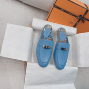 HM Oz Mule Blue Cowhide 348087