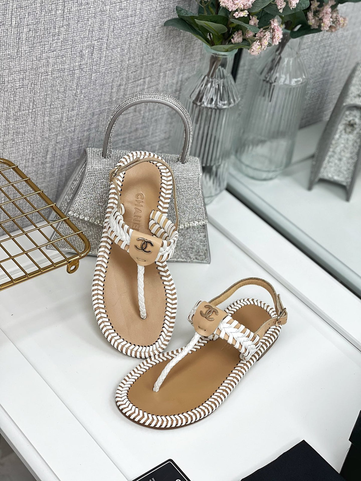 Chanel 2026 Braided Sandals Leather 162281