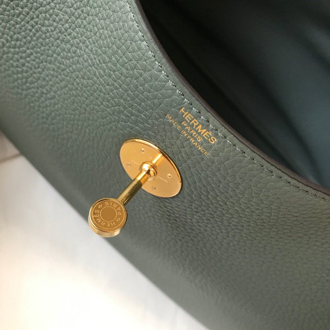 HM LINDY 30 BAG PINE TAURILLON CLEMENCE LEATHER
