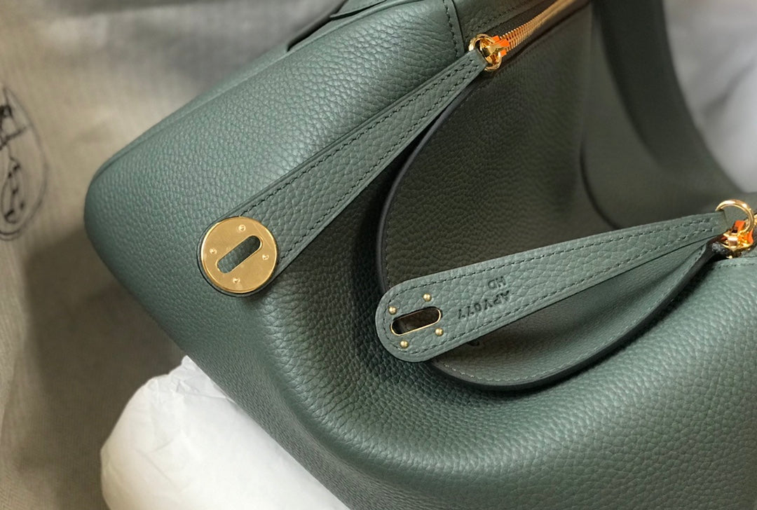 HM LINDY 30 BAG PINE TAURILLON CLEMENCE LEATHER