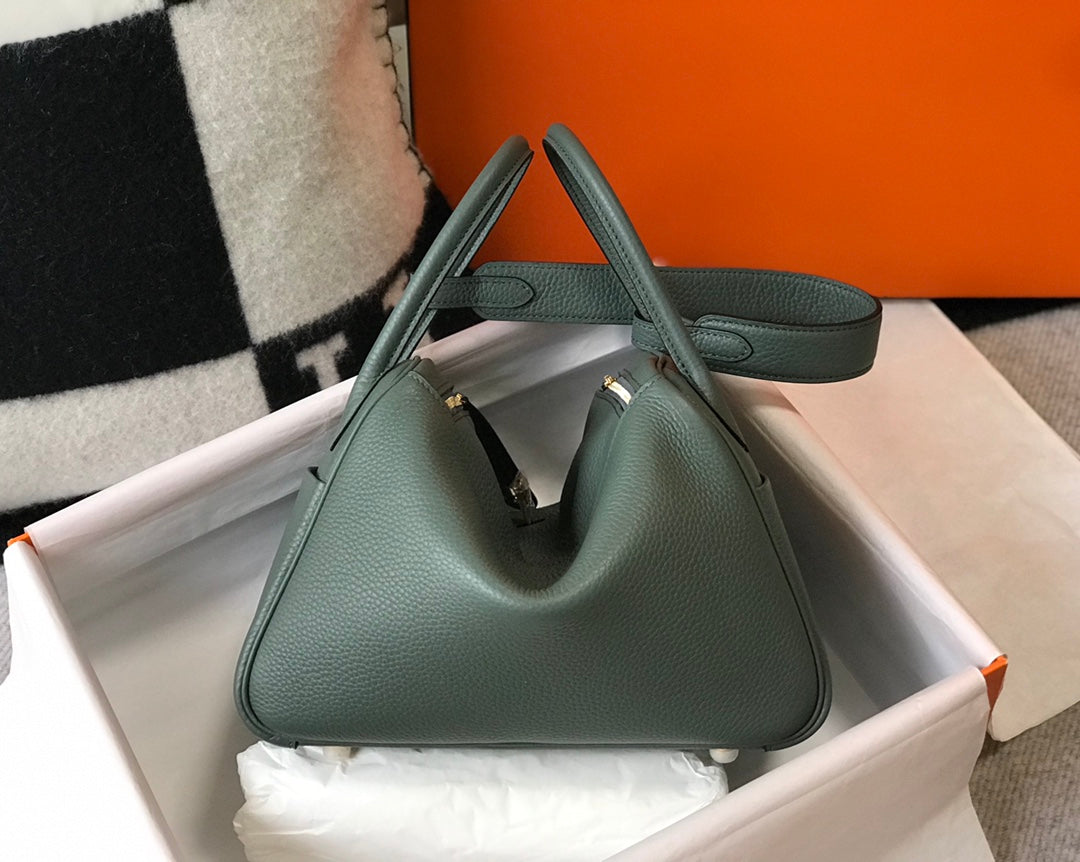 HM LINDY 30 BAG PINE TAURILLON CLEMENCE LEATHER