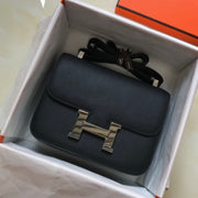 CONSTANCE 24CM BLACK EPSOM SILVER HARDWARE