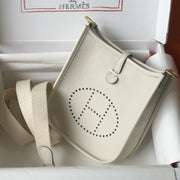 Mini Evelyne 18cm White Togo Ghw