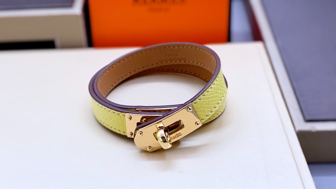 HM Kelly Double Tour Pink Gold Bracelet