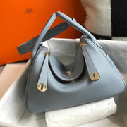 HM LINDY 26 BAG TEMPERED GRAY TAURILLON CLEMENCE LEATHER