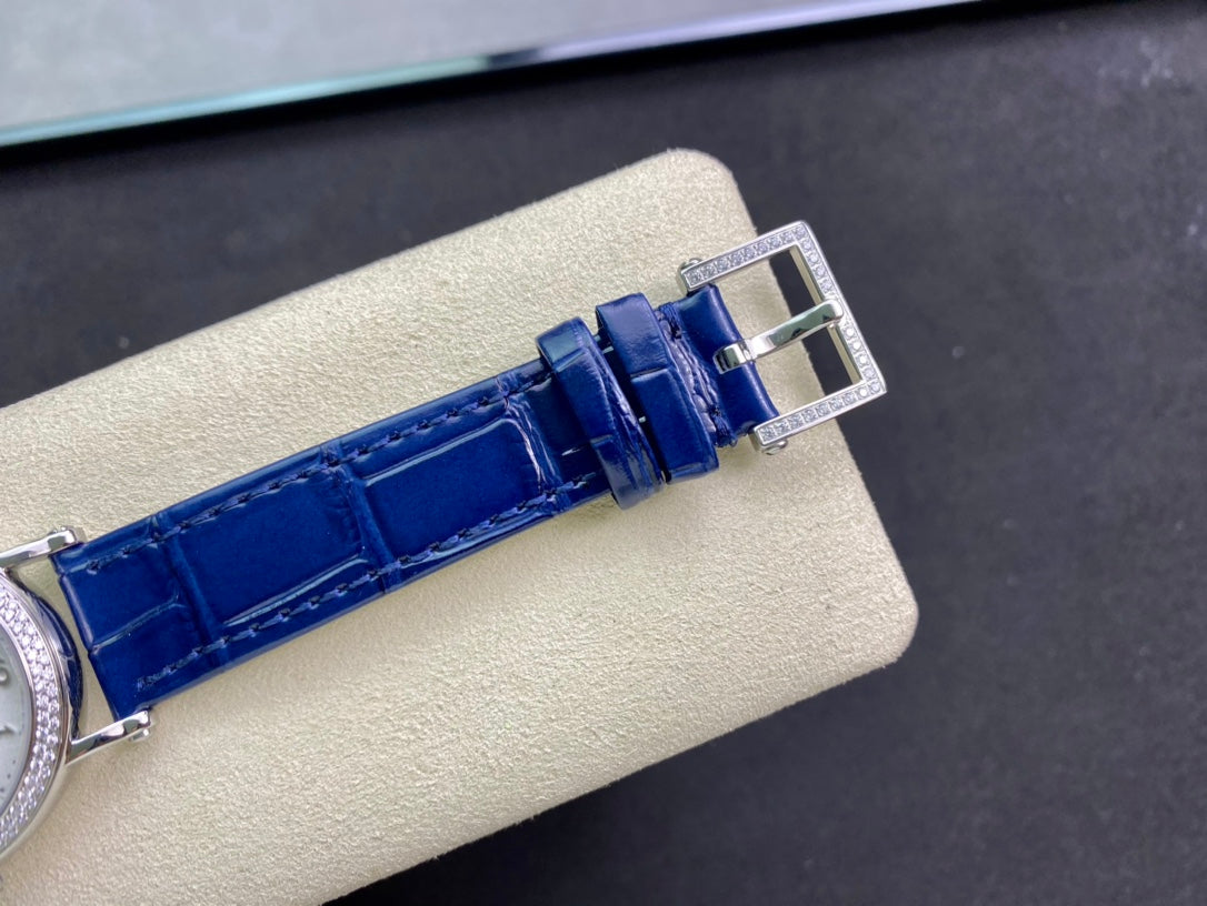 PATEK Calatrava 34.6mm Silver White Dial Leather