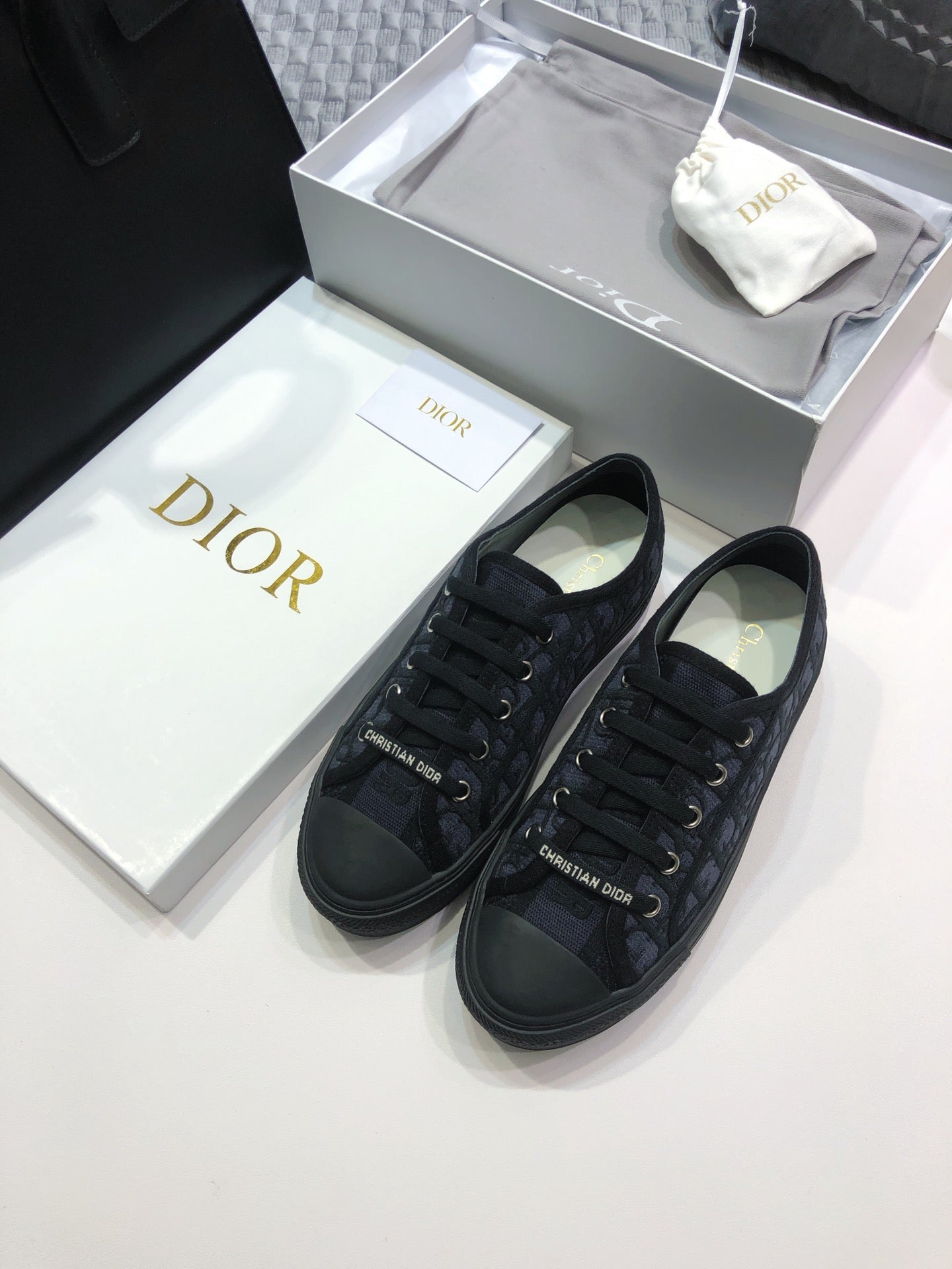 Dior 2026 Sneaker Black Mix Deep Blue Canvas