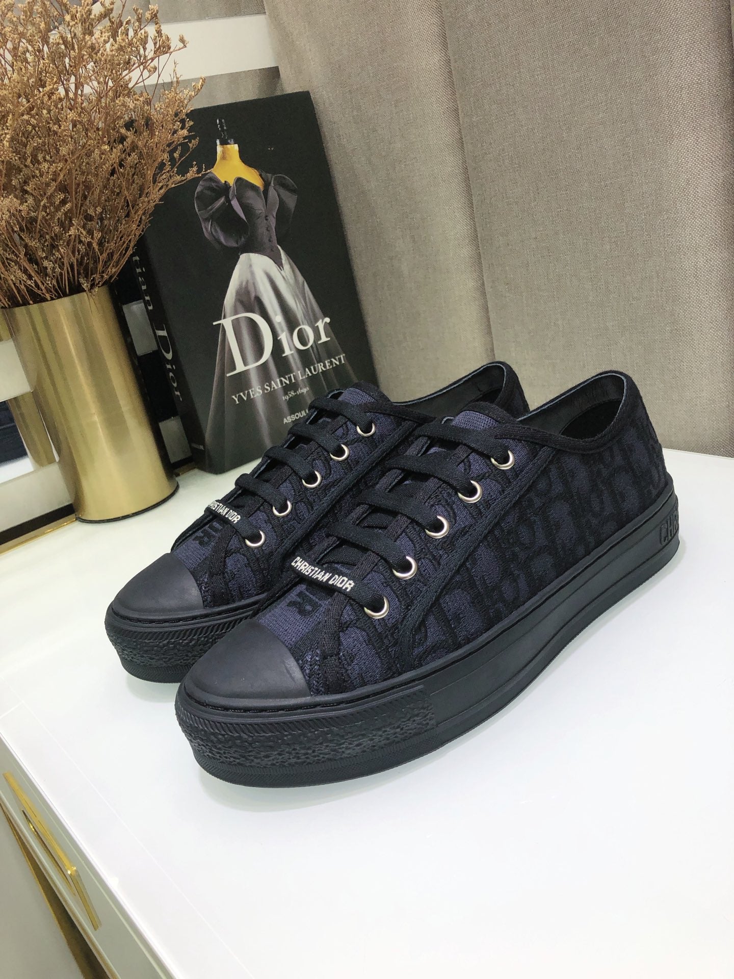 Dior 2026 Sneaker Black Mix Deep Blue Canvas