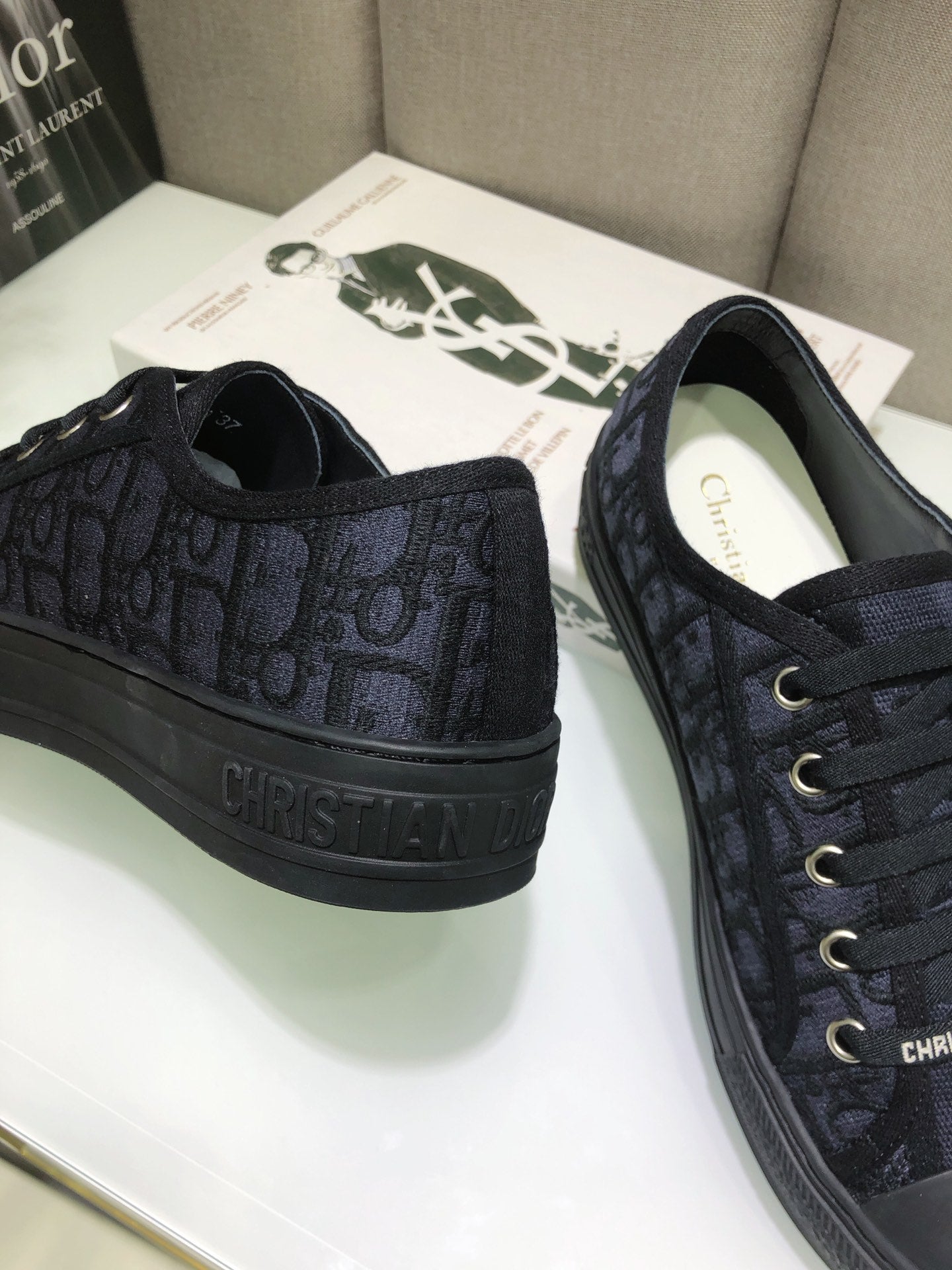 Dior 2026 Sneaker Black Mix Deep Blue Canvas