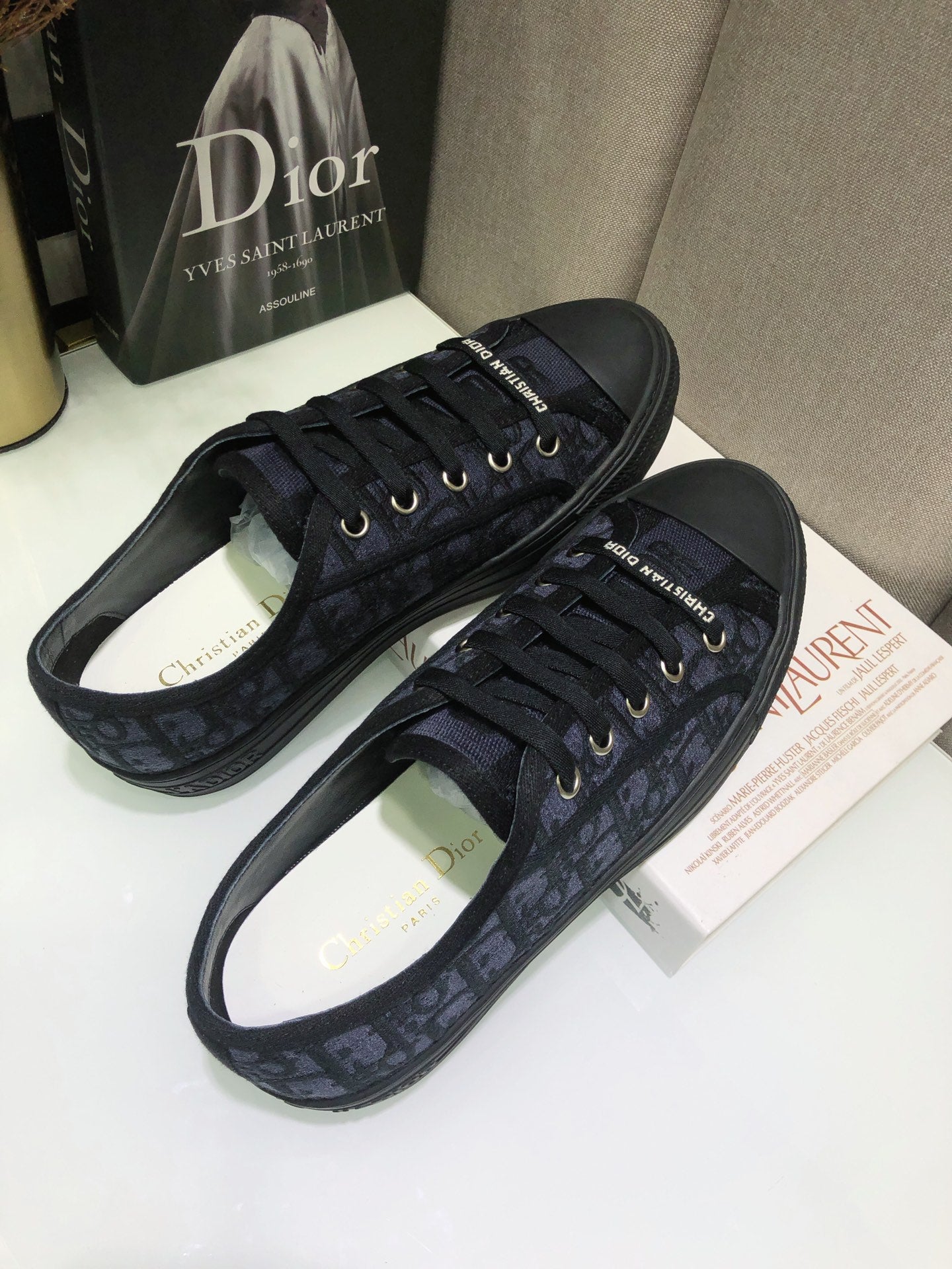 Dior 2026 Sneaker Black Mix Deep Blue Canvas
