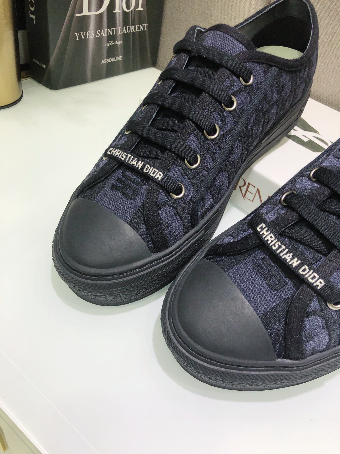 Dior 2026 Sneaker Black Mix Deep Blue Canvas