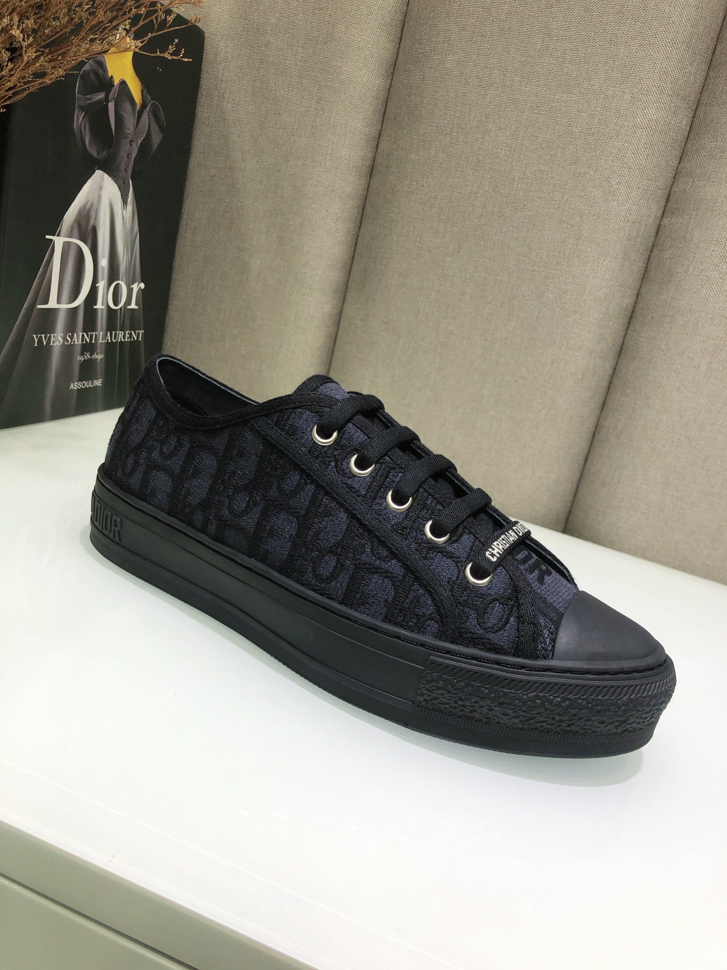 Dior 2026 Sneaker Black Mix Deep Blue Canvas