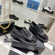 CC Sneaker 45mm Black Wrinkled Lambskin And Cowhide