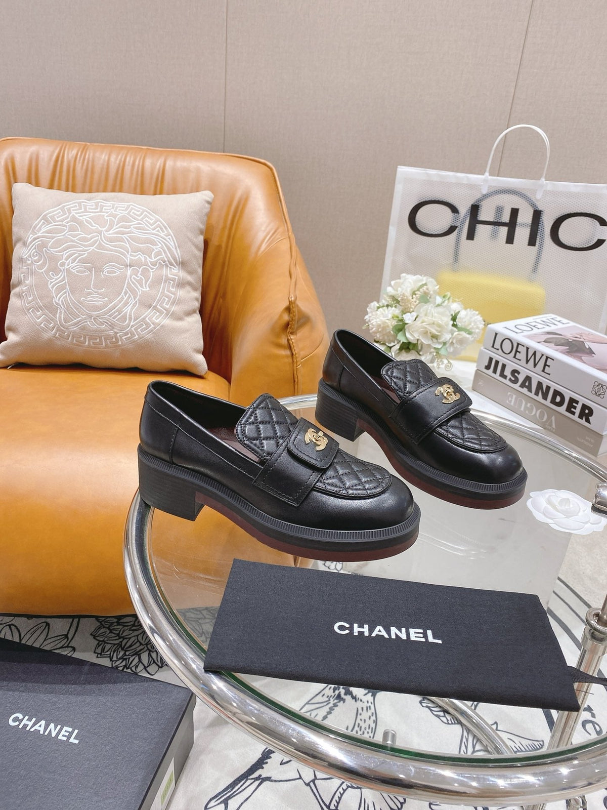 Chanel 2026 Quilted CC Turnlock Loafers Lambskin 162104