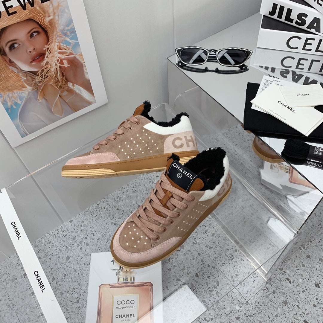 Chanel 2026 Low-Top Sneakers Wool Suede 162159