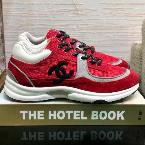 Chanel 2026 Low Top Trainer Sneakers Suede Fabric 128065