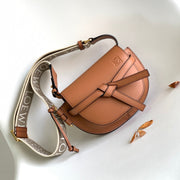 Mini Gate Dual Bag 21cm Tan Calfskin