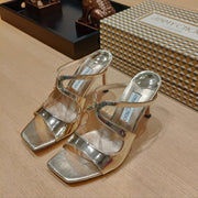 Jimmy 25 Anise 85 Silver Patent Leather 240074