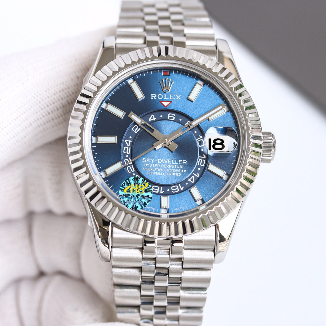 Rolex Sky-Dweller 42mm Silver Blue Dial