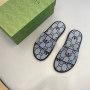 GG x Adidas Men's Slide Grey Canvas 558902