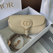 medium cd east west 22cm beige calfskin ghw