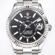 Rolex Sky-Dweller 42mm Silver Black Dial