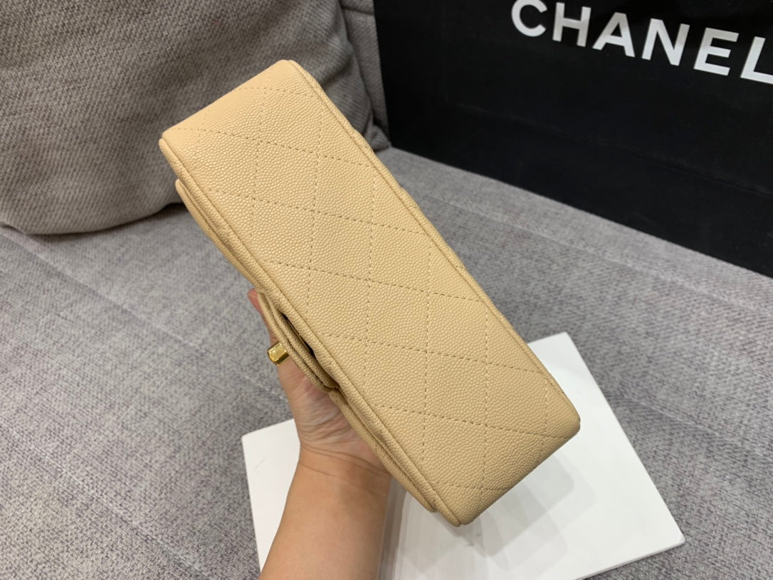 flap bag mini 20cm caviar gold hardware