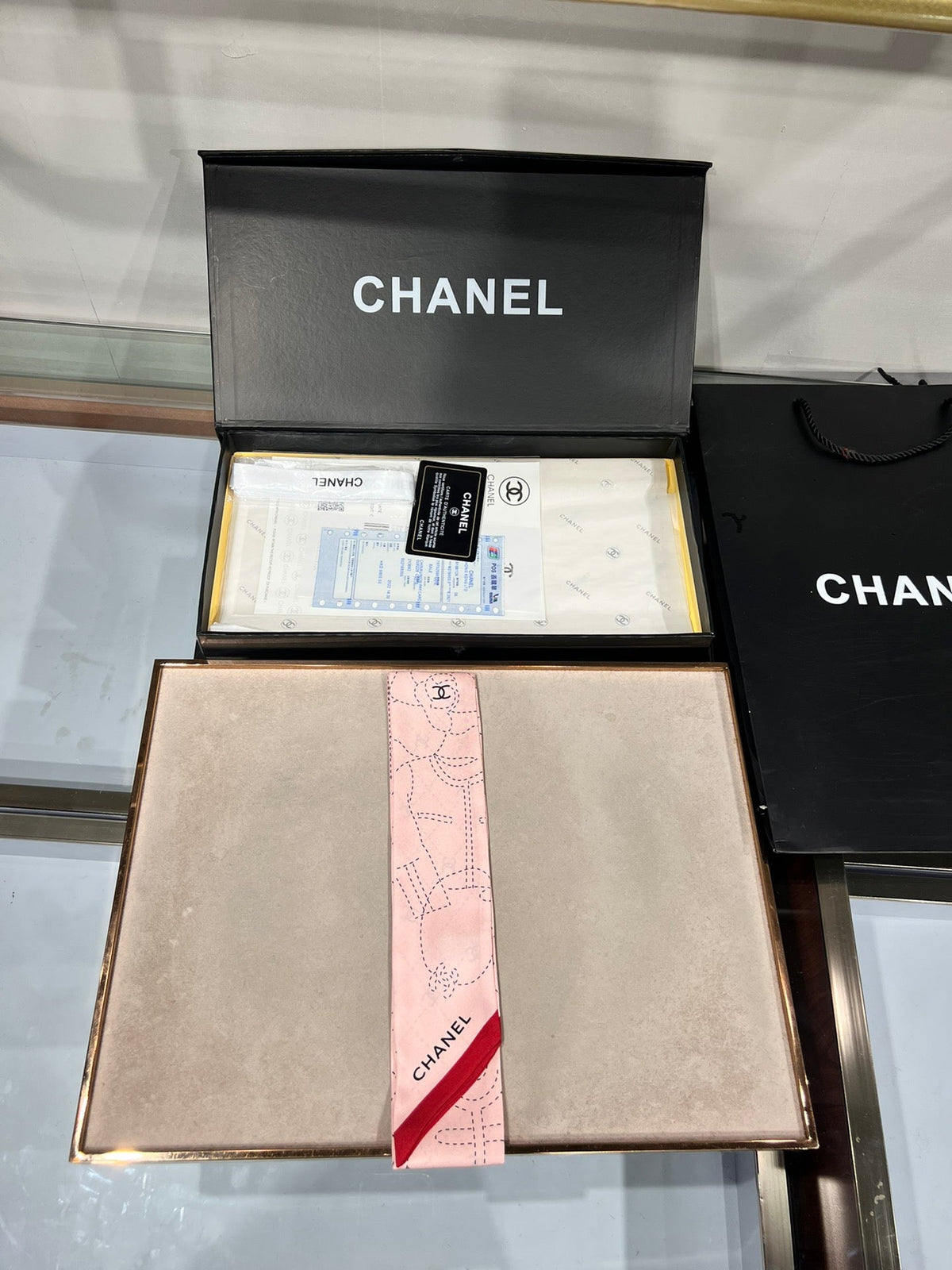 Chanel 2026 Hair Band Scarf 120cm Silk 207457