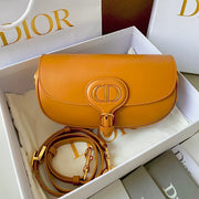 medium cd east west bobby 22cm brown calfskin ghw