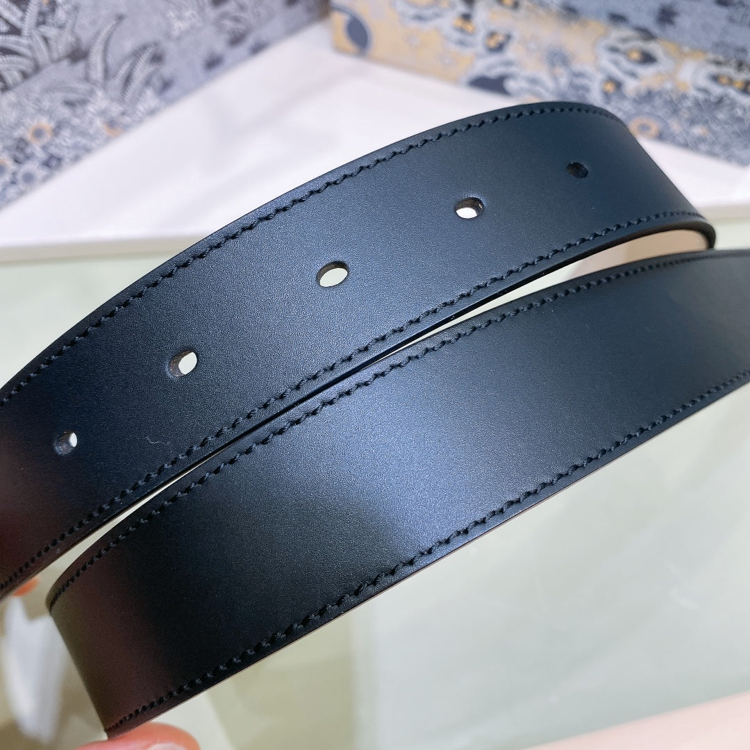 Dior 2026 D-Fence Reversible Belt 3.0cm Calfskin
