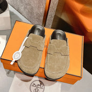 HM Men's Go Mule Beige Suede 686719