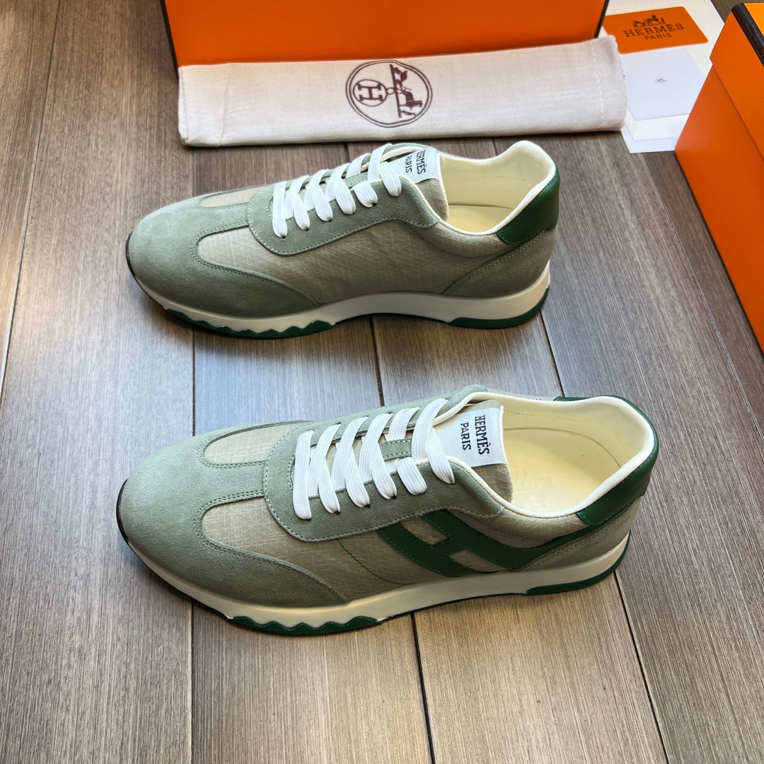 HM TRAIL SNEAKER STONE AND LIGHT GRAY CANVAS