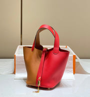 picotin lock 18 red brown togo shw