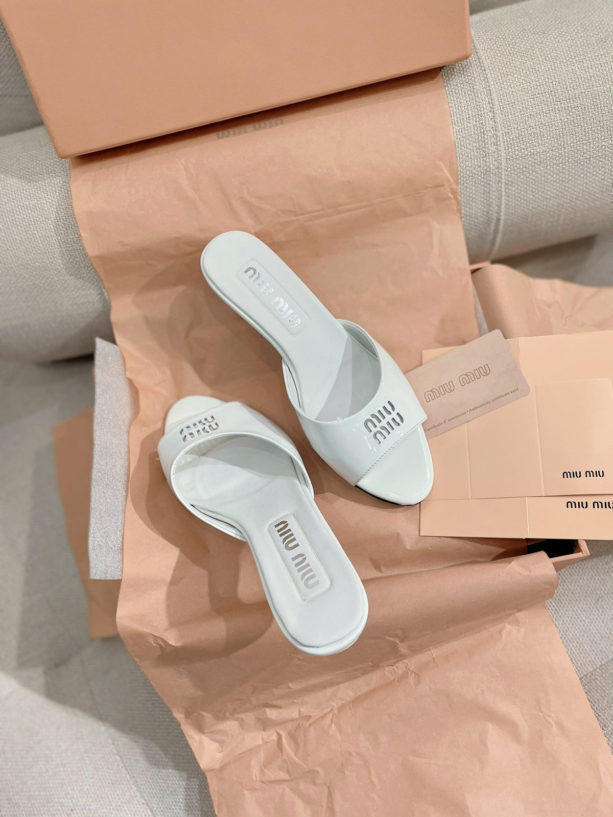 Miu Miu 2026 Sandals 45mm Patent Leather 155493