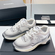 CC Sneaker In White Mesh Fabric 149795