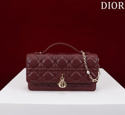 my cd mini 21 burgundy lambskin