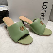 Loewe Anagram Padded Mule Green Sheepskin 246567