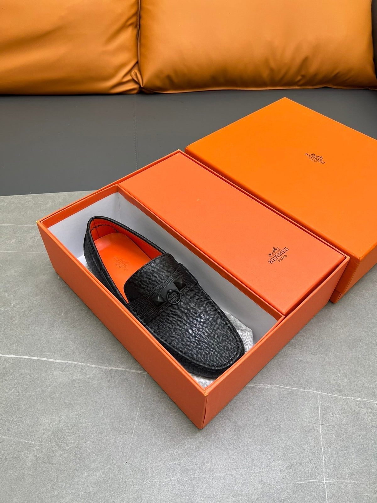 HM IRVING LOAFER BLACK CALFSKIN