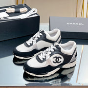 CC Sneaker In Black Mesh Fabric Print Logo 149842