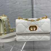 miss caro mini 18 white calfskin