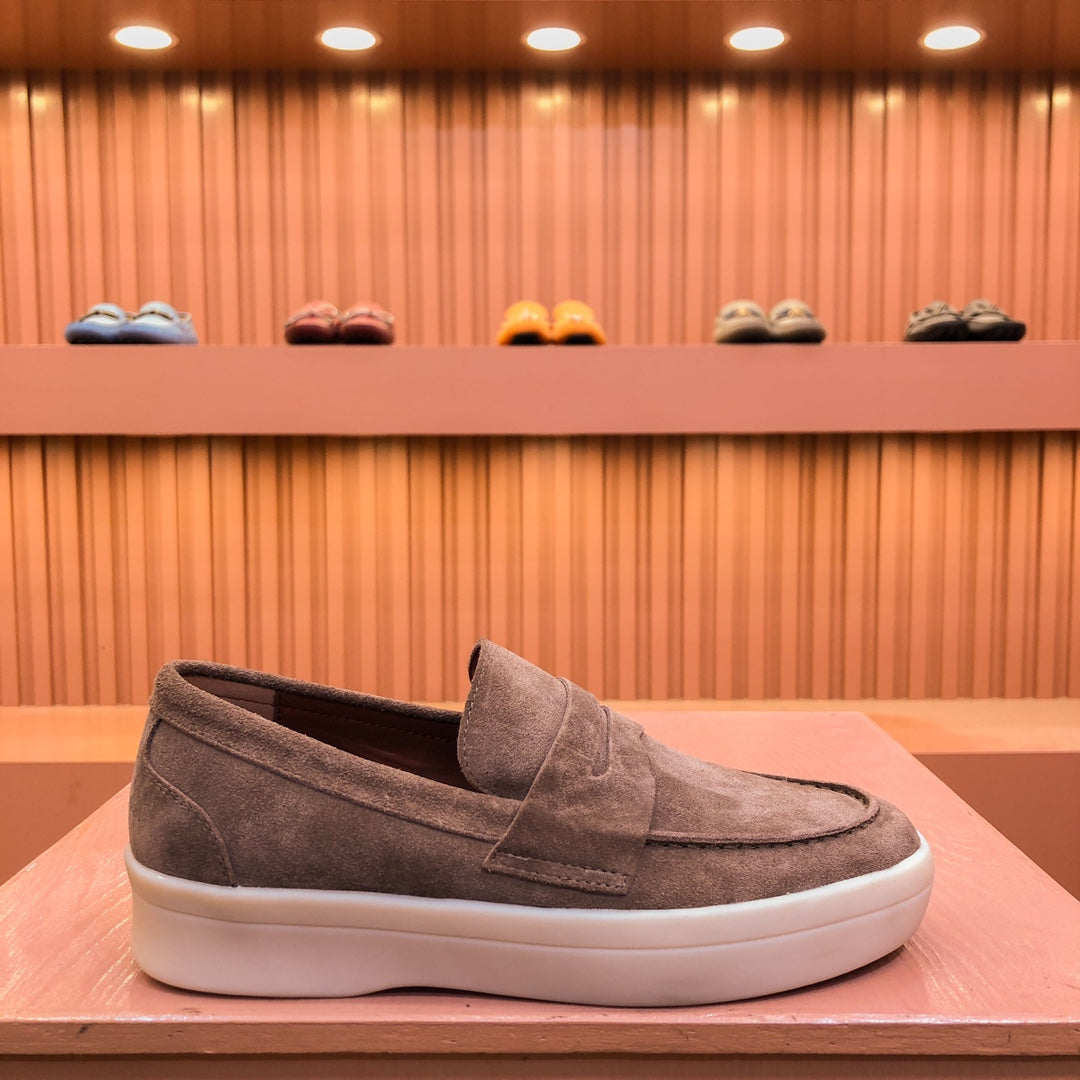 LP RETRO SUMMER WALK LOAFERS CARAMEL SUEDE