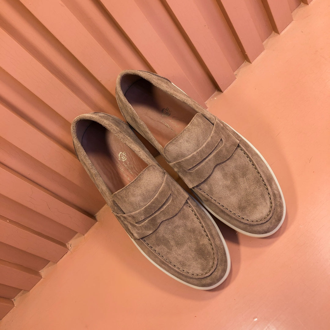 LP RETRO SUMMER WALK LOAFERS CARAMEL SUEDE