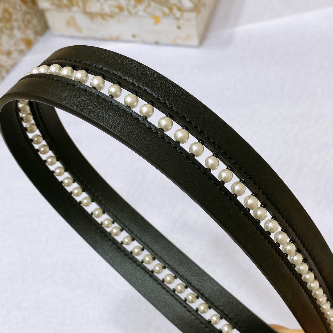 Dior 2026 Montaigne CD Belt 3.0cm Smooth Calfskin