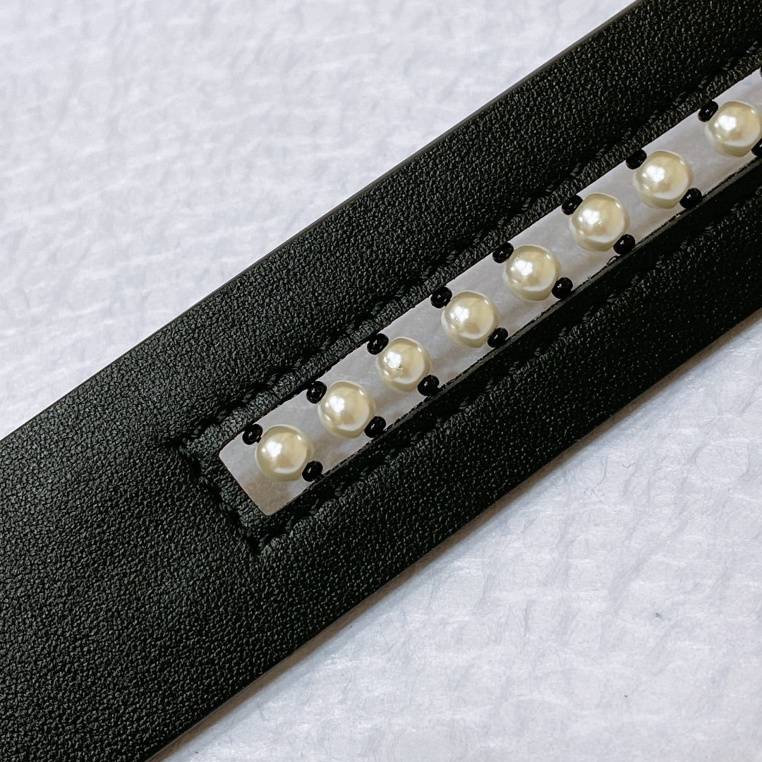 Dior 2026 Montaigne CD Belt 3.0cm Smooth Calfskin