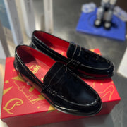 cl mocloon loafer black red patent calfskin