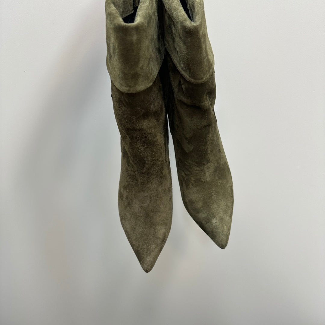 SL NIKI BOOTIES OLIVE SUEDE