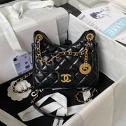 cc hobo bag 17 black oil wax leather